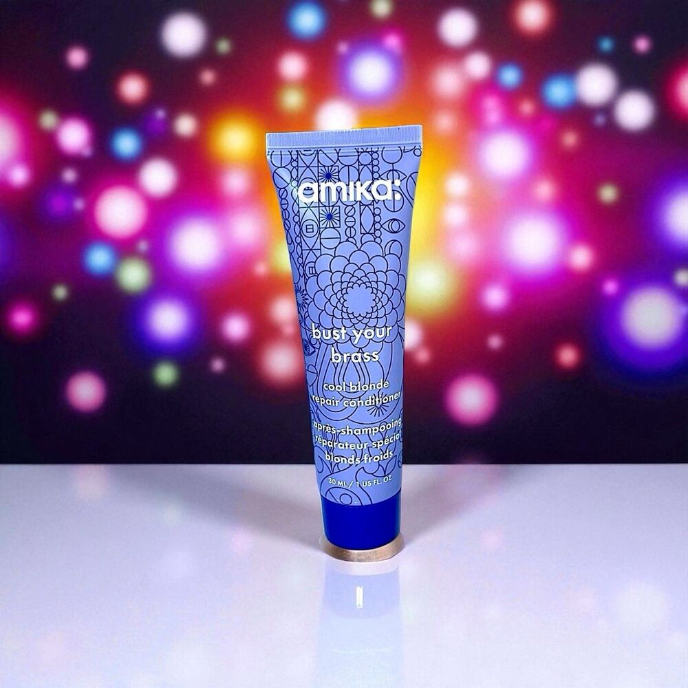 AMIKA Bust Your Brass Cool Blonde Conditioner Deluxe mini 1 FL OZ New No Box